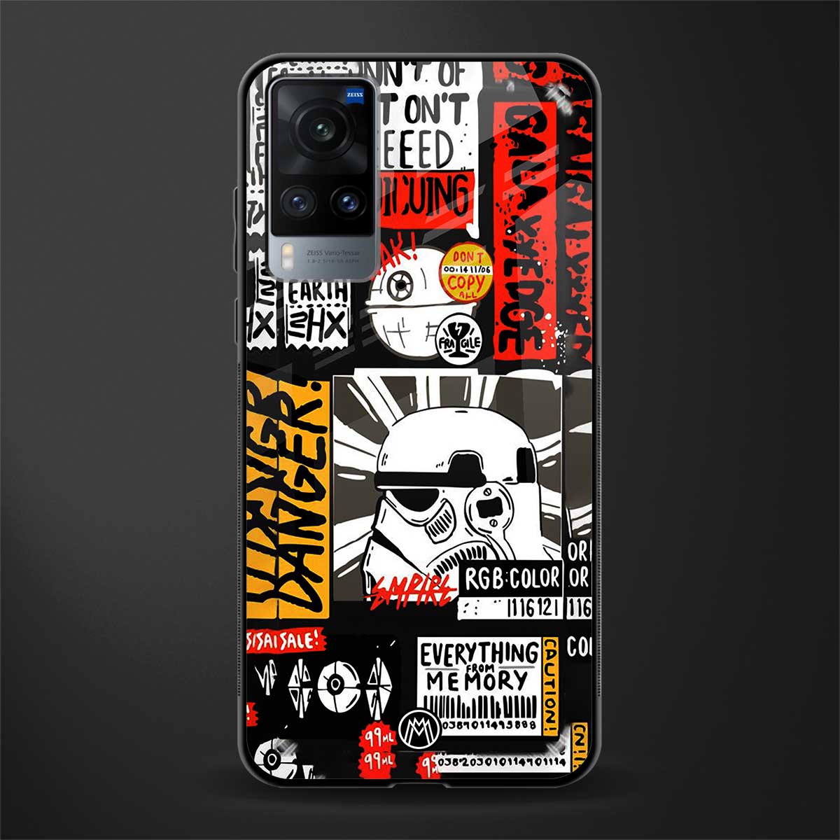 star wars collage glass case for vivo x60 image