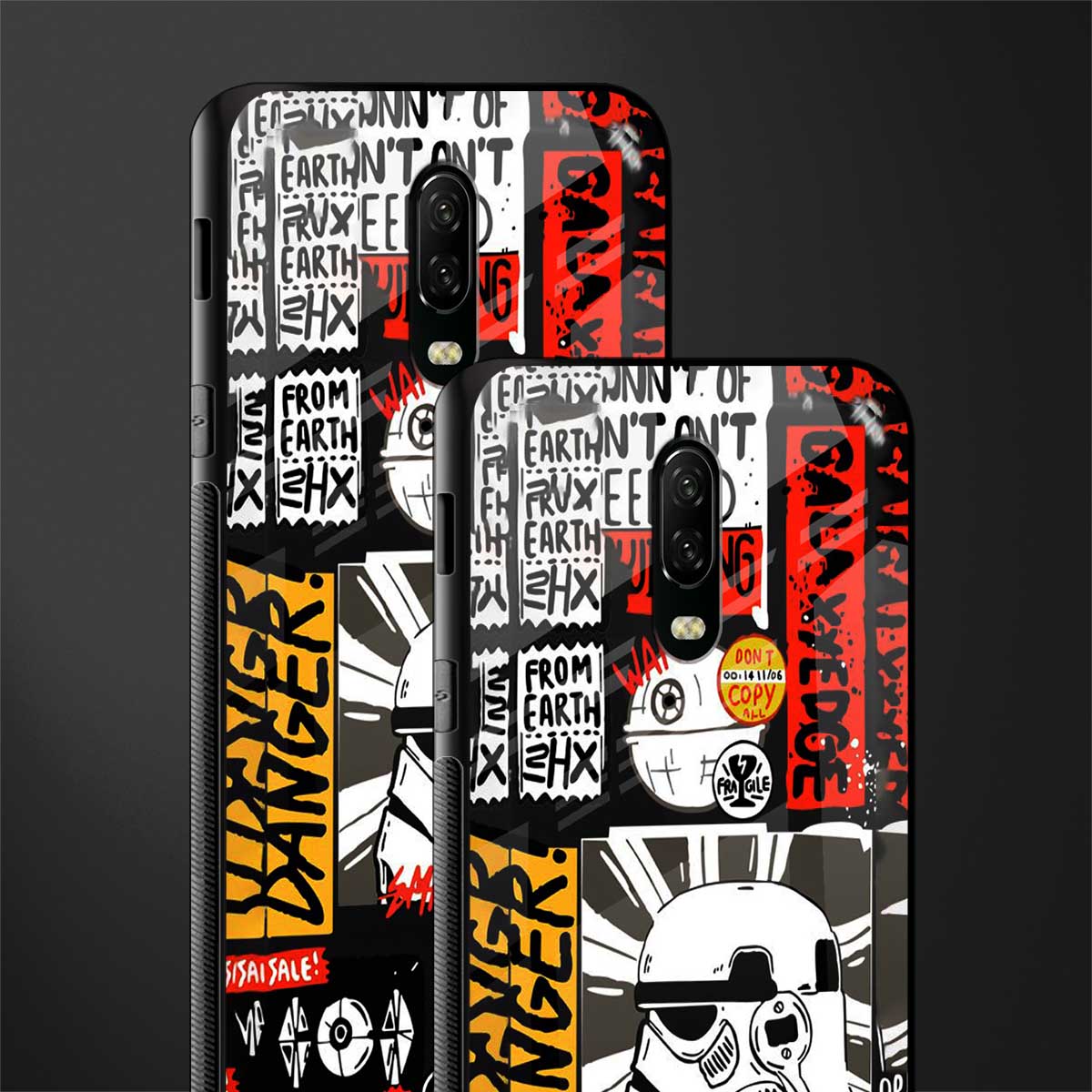 star wars collage glass case for oneplus 6t image-2
