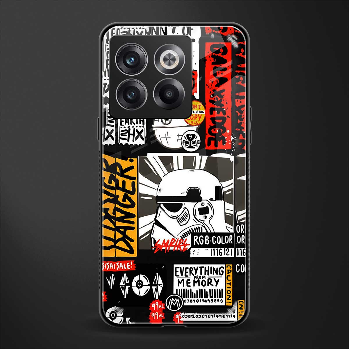 star wars collage back phone cover | glass case for oneplus 10t