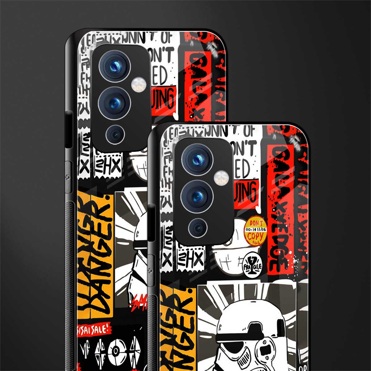 star wars collage back phone cover | glass case for oneplus 9