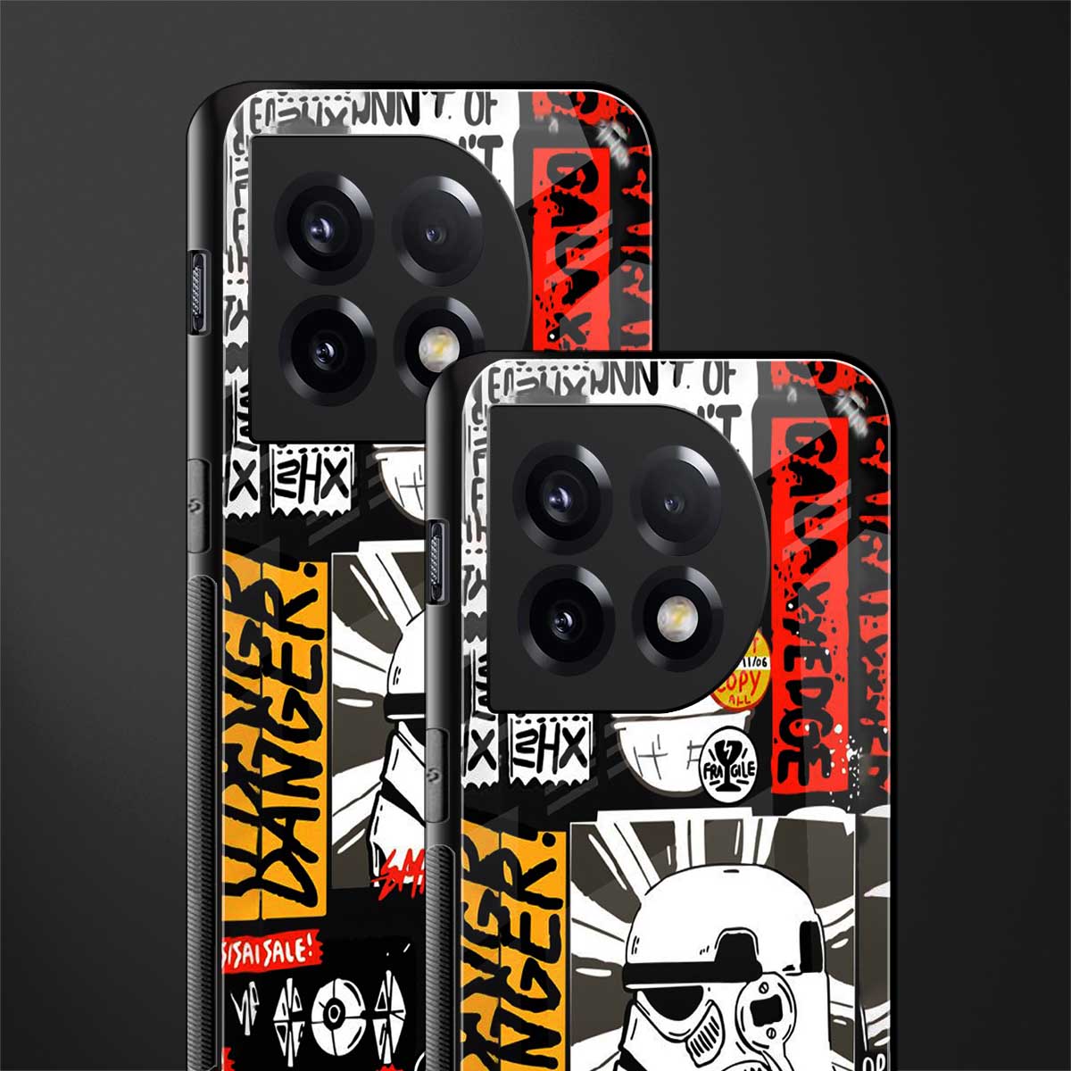 star wars collage back phone cover | glass case for oneplus 11