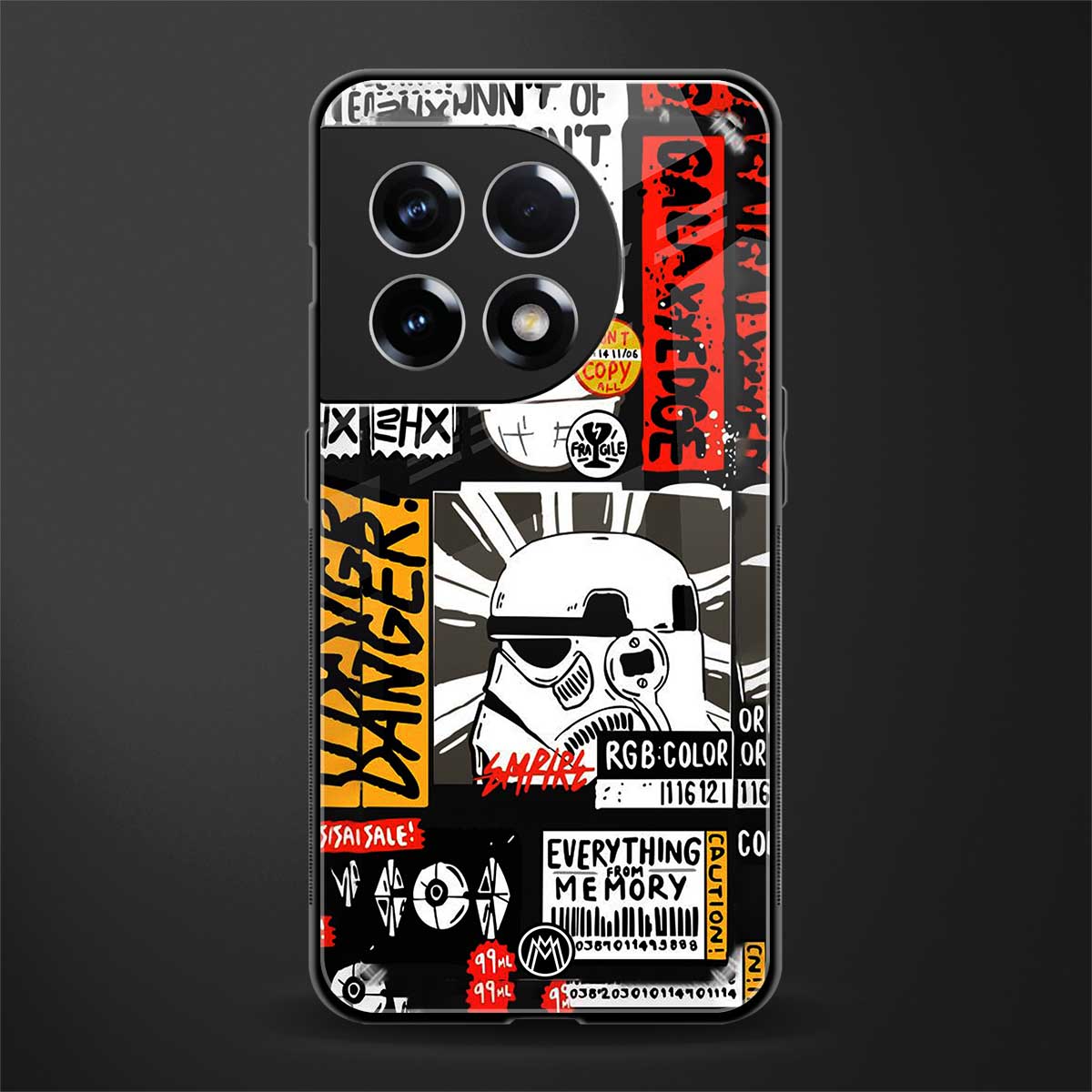 star wars collage back phone cover | glass case for oneplus 11r