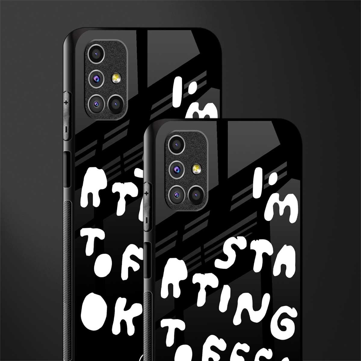 starting to feel okay glass case for samsung galaxy m51 image-2