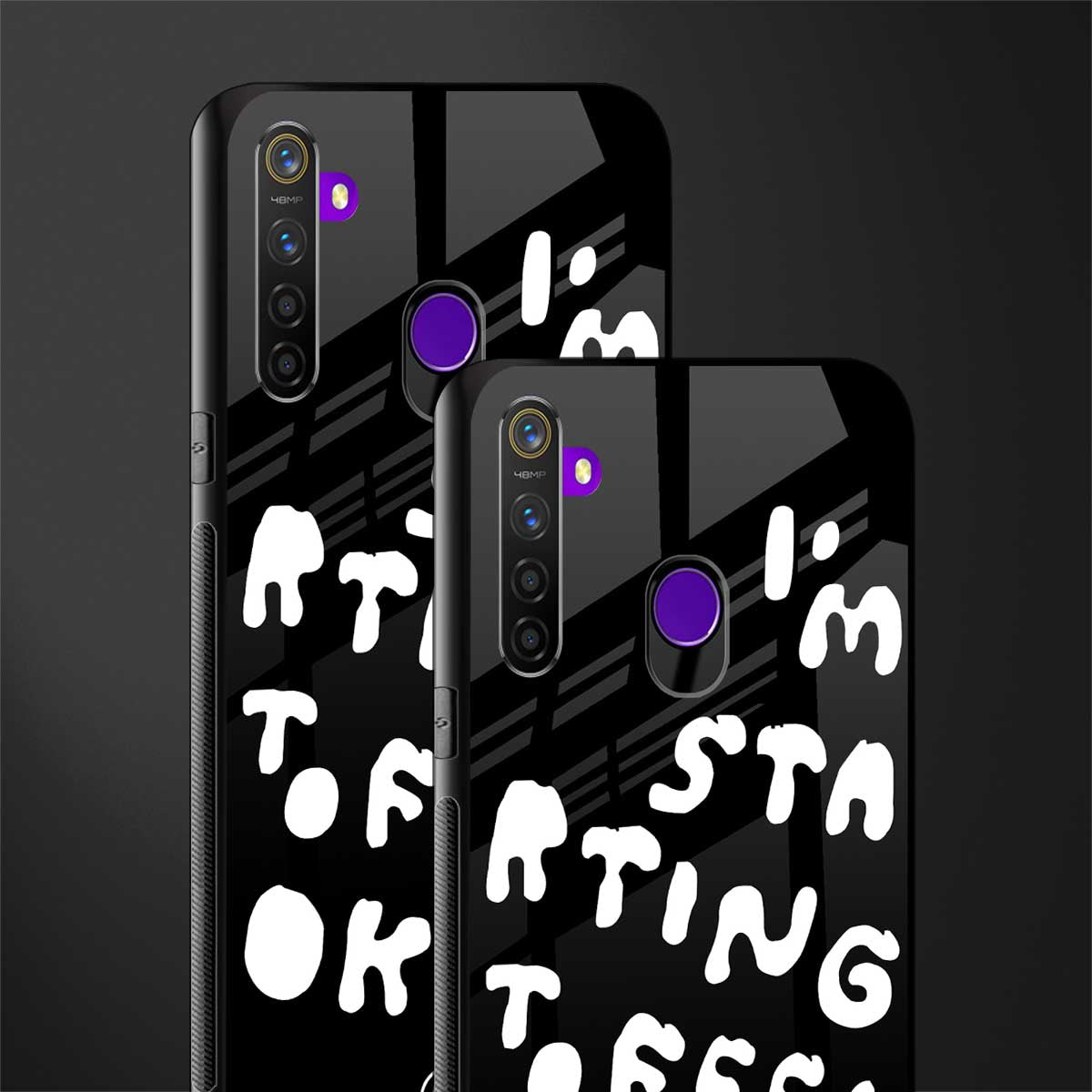 starting to feel okay glass case for realme 5 image-2