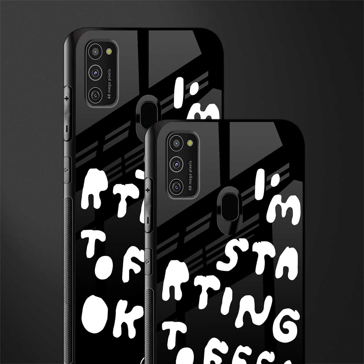 starting to feel okay glass case for samsung galaxy m21 image-2