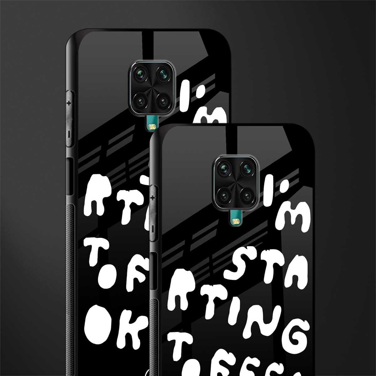 starting to feel okay glass case for redmi note 9 pro max image-2