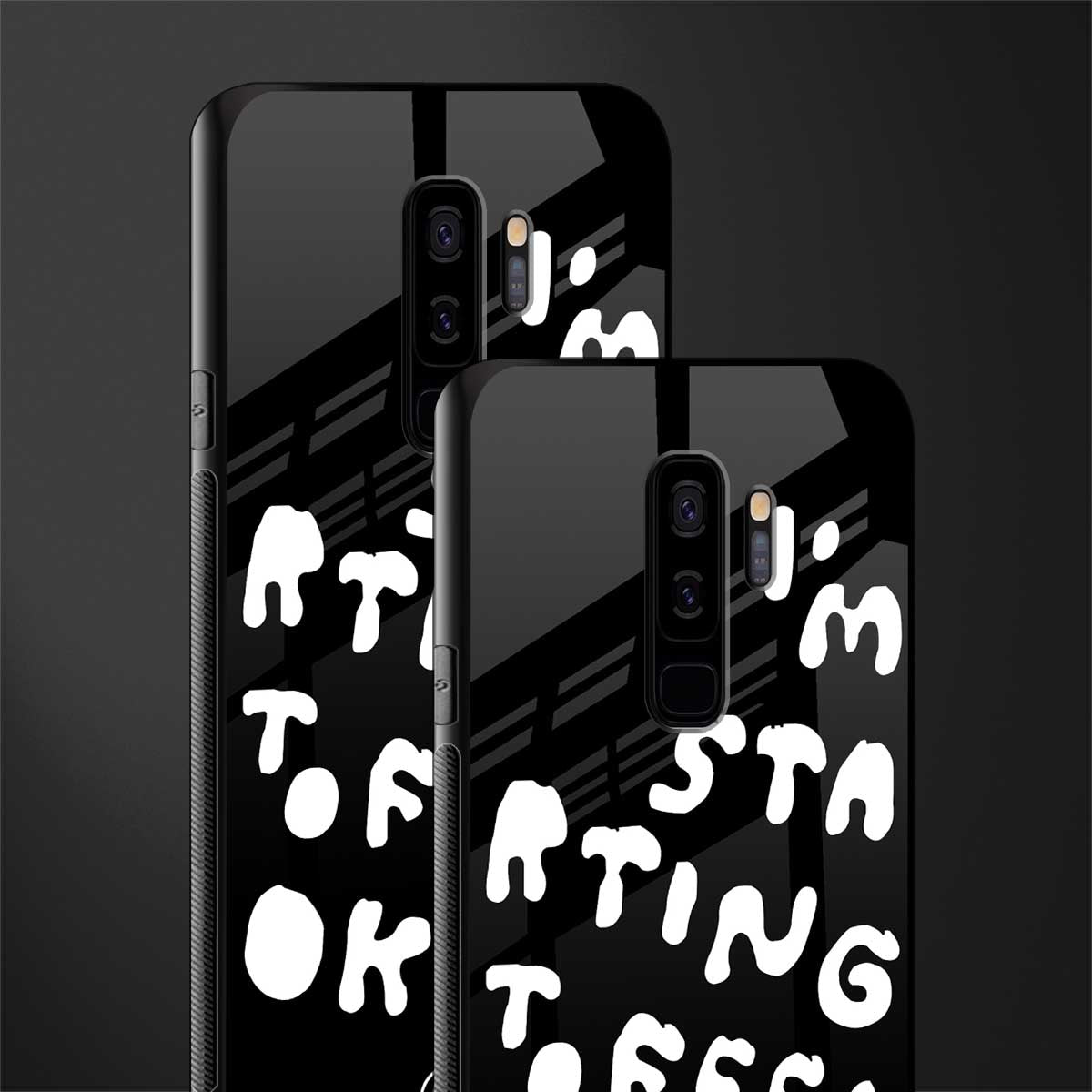 starting to feel okay glass case for samsung galaxy s9 plus image-2