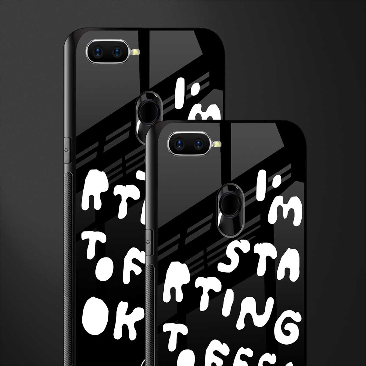 starting to feel okay glass case for oppo a7 image-2