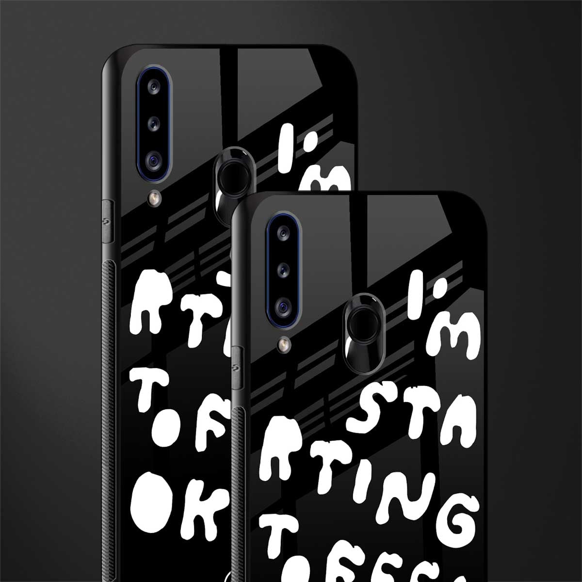 starting to feel okay glass case for samsung galaxy a20s image-2