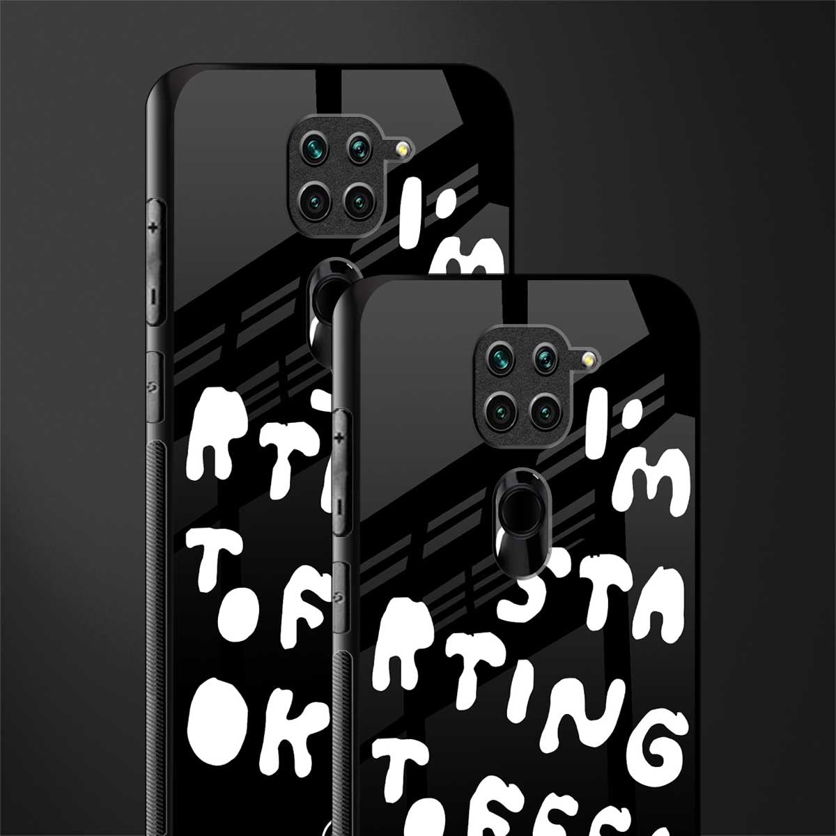 starting to feel okay glass case for redmi note 9 image-2