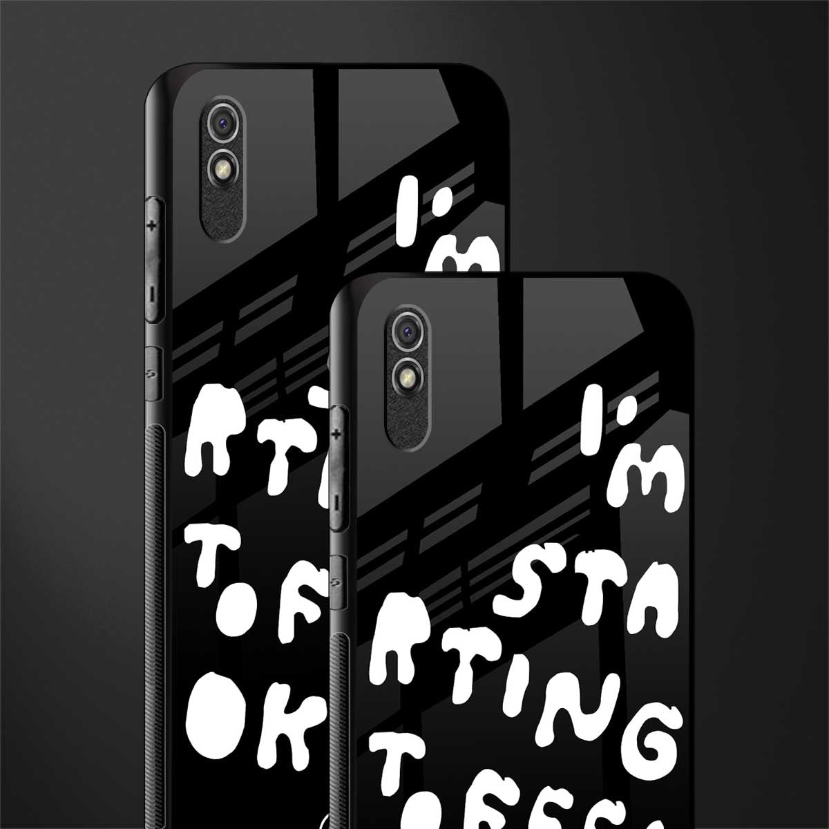 starting to feel okay glass case for redmi 9a image-2