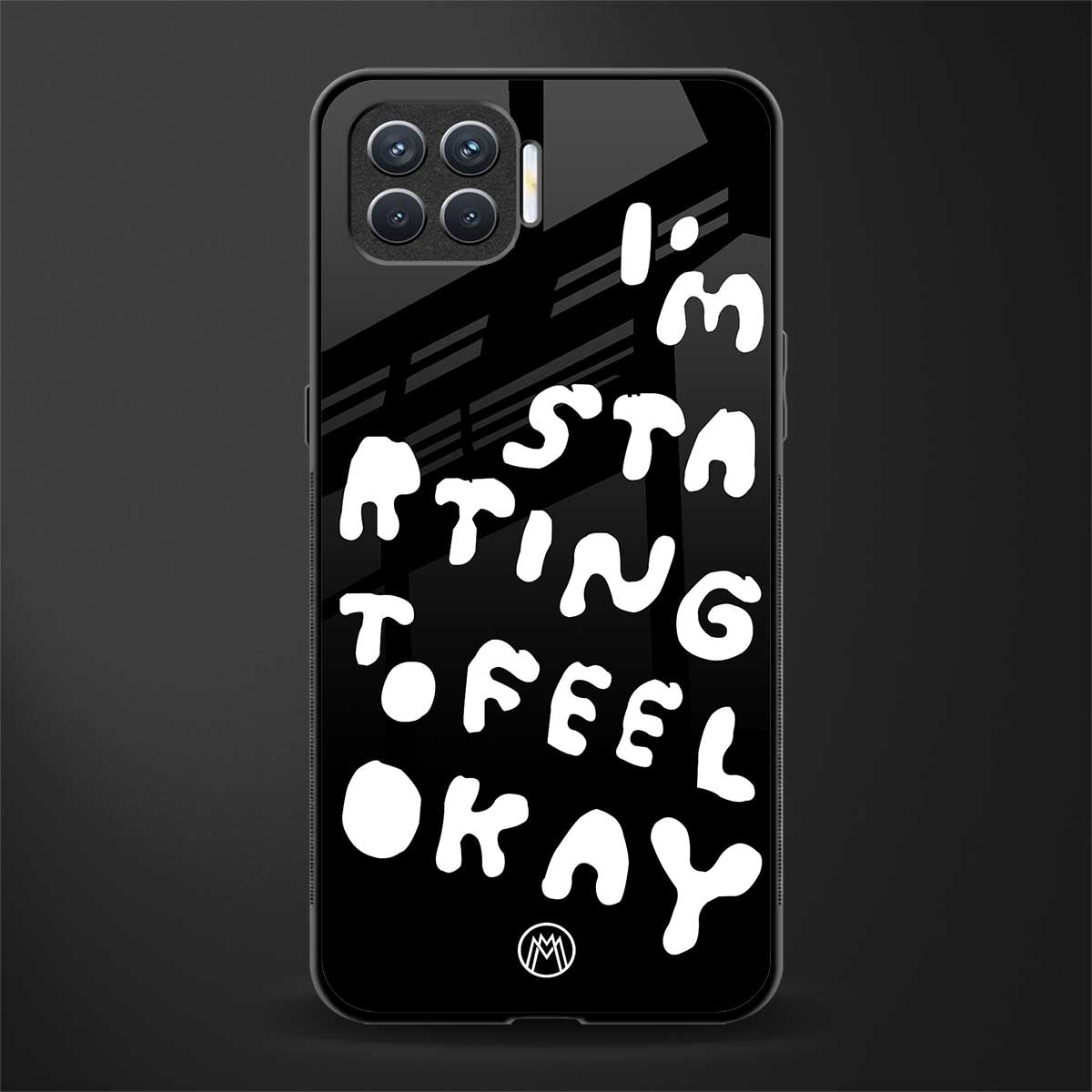 starting to feel okay glass case for oppo f17 pro image