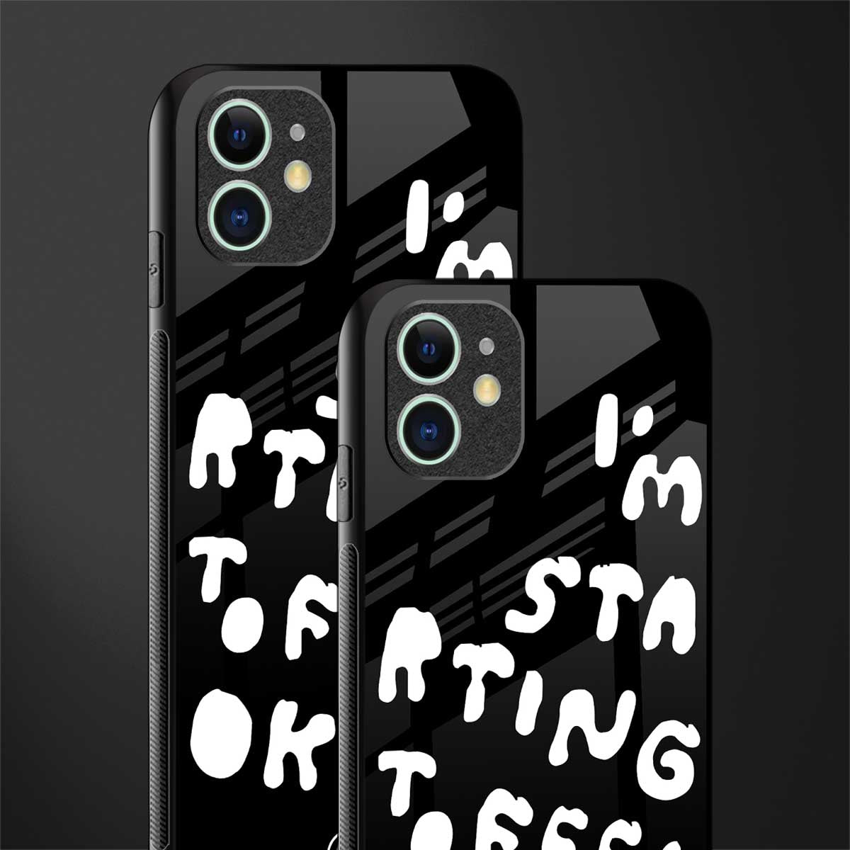 starting to feel okay glass case for iphone 11 image-2