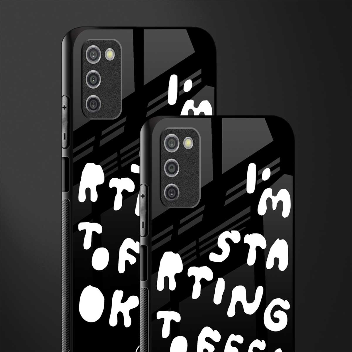 starting to feel okay glass case for samsung galaxy a03s image-2