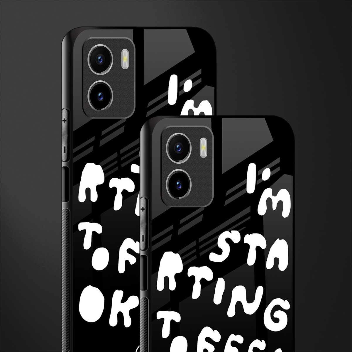starting to feel okay glass case for vivo y15s image-2