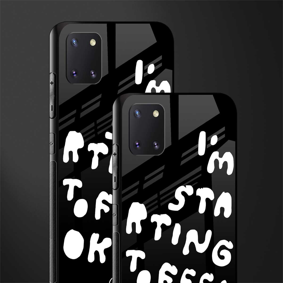 starting to feel okay glass case for samsung a81 image-2