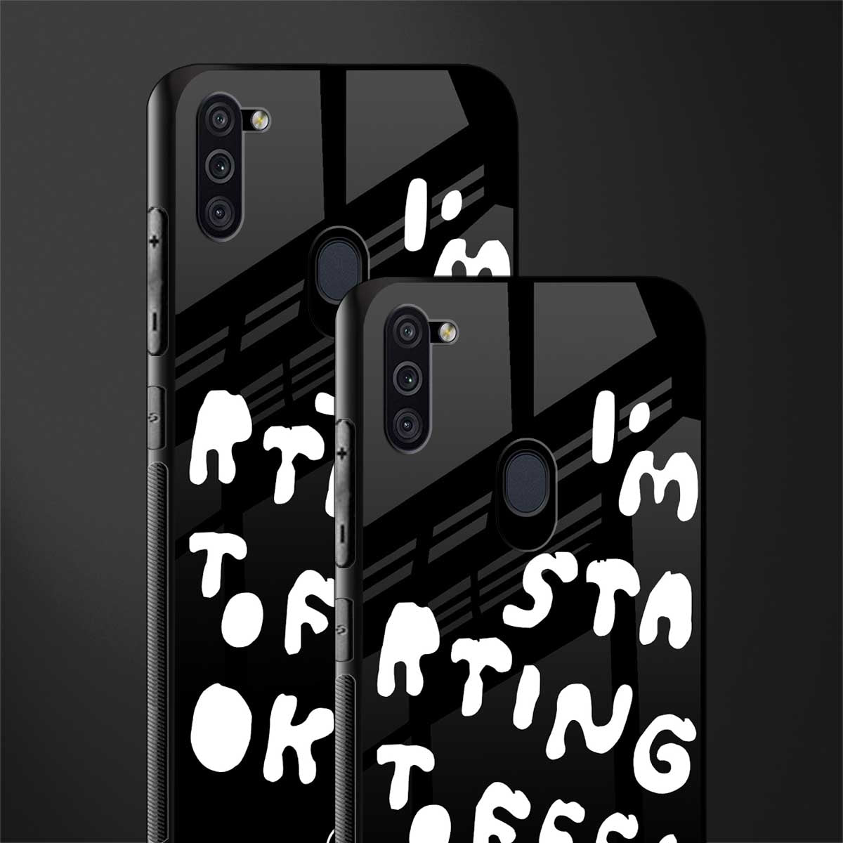 starting to feel okay glass case for samsung galaxy m11 image-2