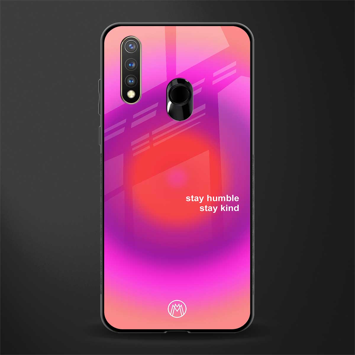stay kind glass case for vivo u20 image
