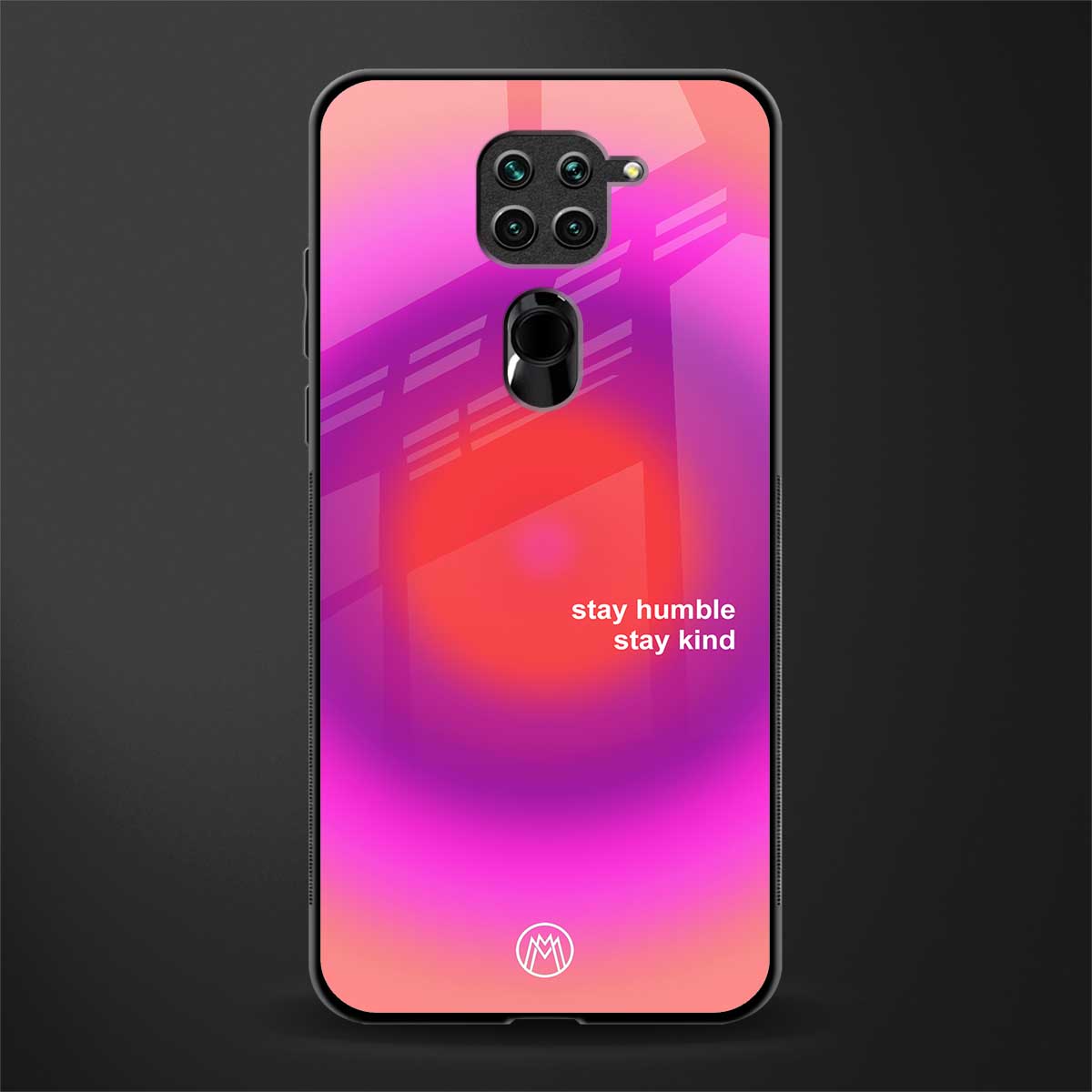 stay kind glass case for redmi note 9 image