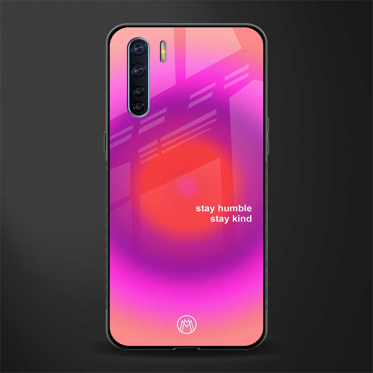 stay kind glass case for oppo f15 image
