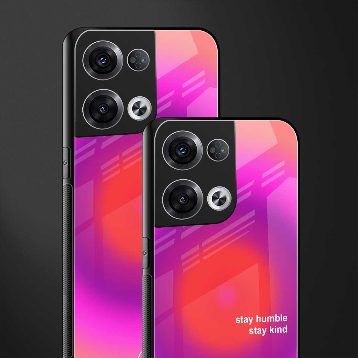 stay kind back phone cover | glass case for oppo reno 8