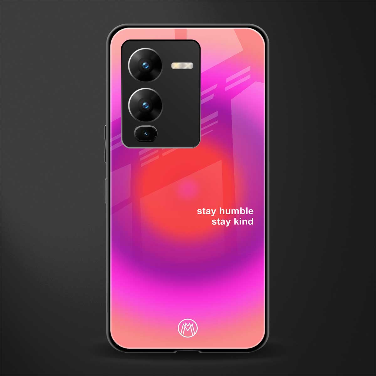 stay kind back phone cover | glass case for vivo v25 pro 5g
