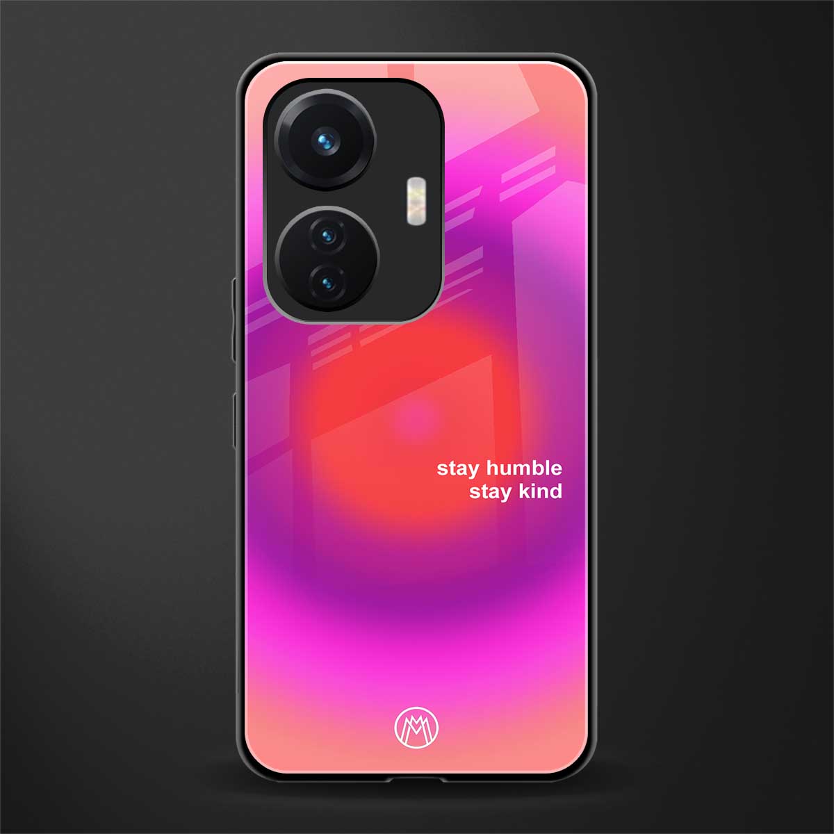 stay kind back phone cover | glass case for vivo t1 44w 4g