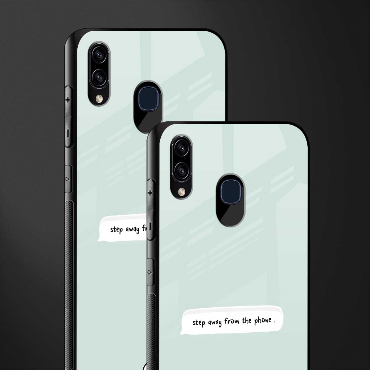 step away from the phone glass case for samsung galaxy a20 image-2