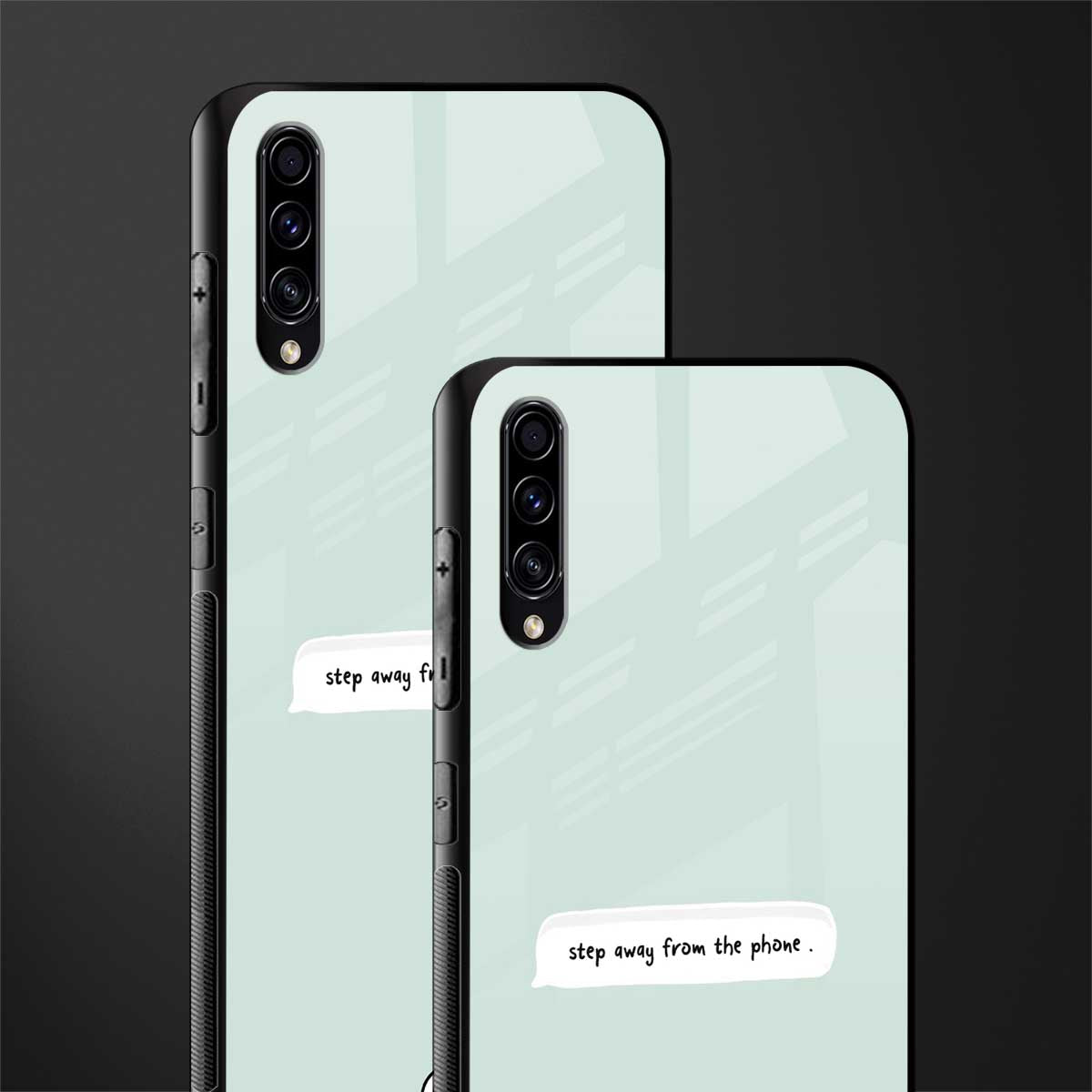 step away from the phone glass case for samsung galaxy a70 image-2