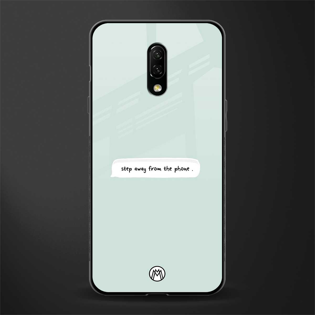 step away from the phone glass case for oneplus 7 image