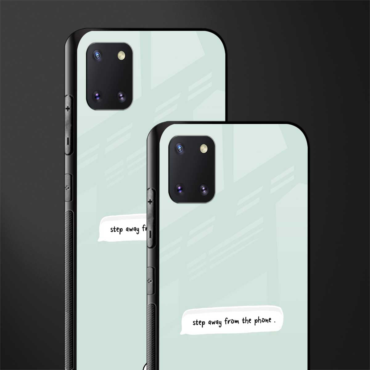step away from the phone glass case for samsung a81 image-2