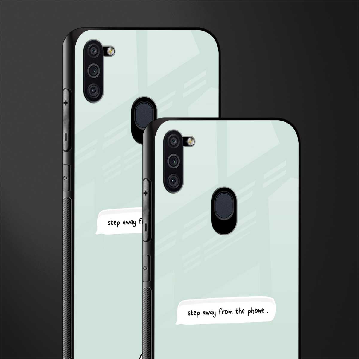 step away from the phone glass case for samsung galaxy m11 image-2