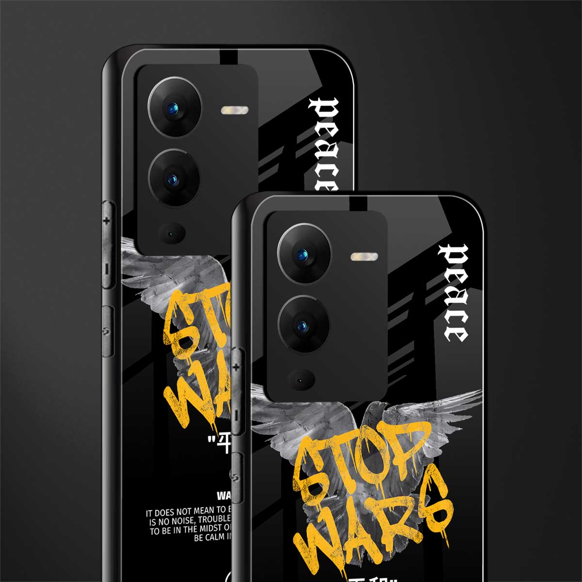 stop wars back phone cover | glass case for vivo v25 pro 5g