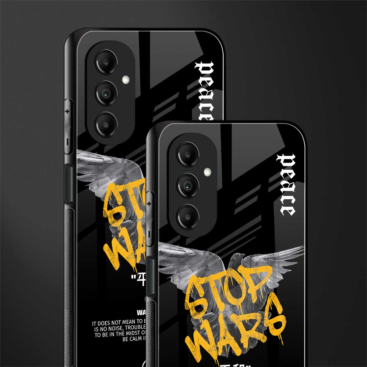 stop wars back phone cover | glass case for samsung galaxy a14 5g