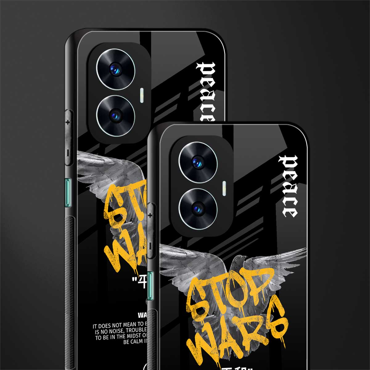 stop wars back phone cover | glass case for realme c55