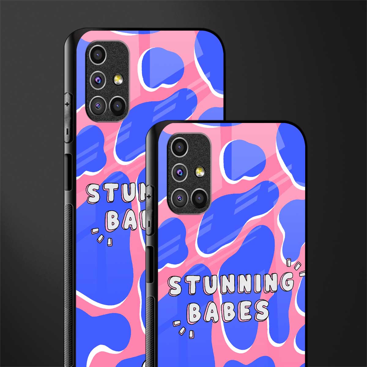 stunning babes glass case for samsung galaxy m31s image-2