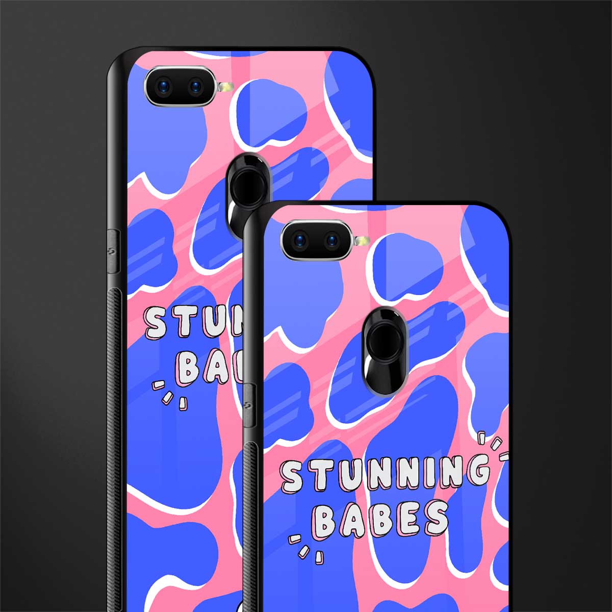 stunning babes glass case for oppo a7 image-2