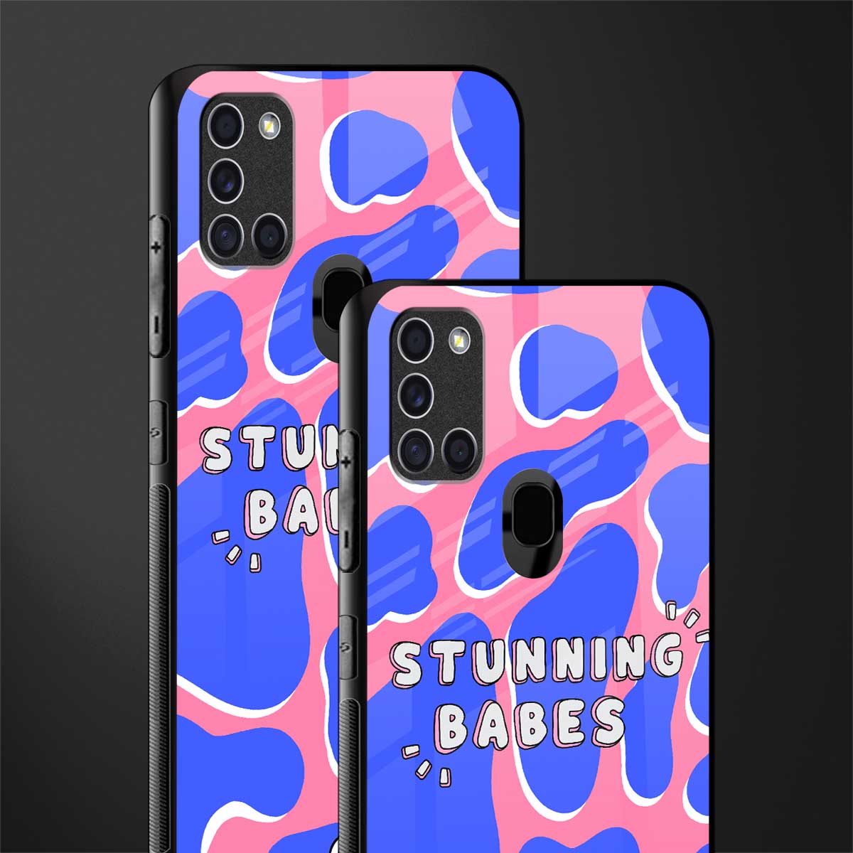 stunning babes glass case for samsung galaxy a21s image-2
