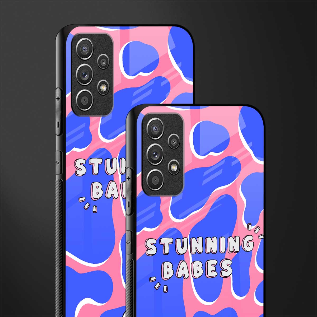 stunning babes glass case for samsung galaxy a72 image-2