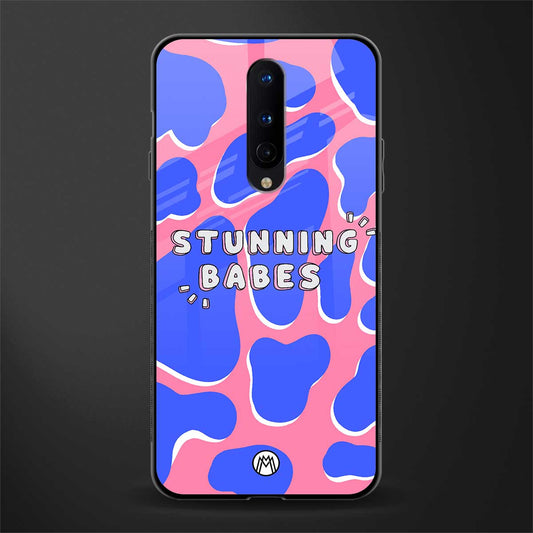 stunning babes glass case for oneplus 8 image