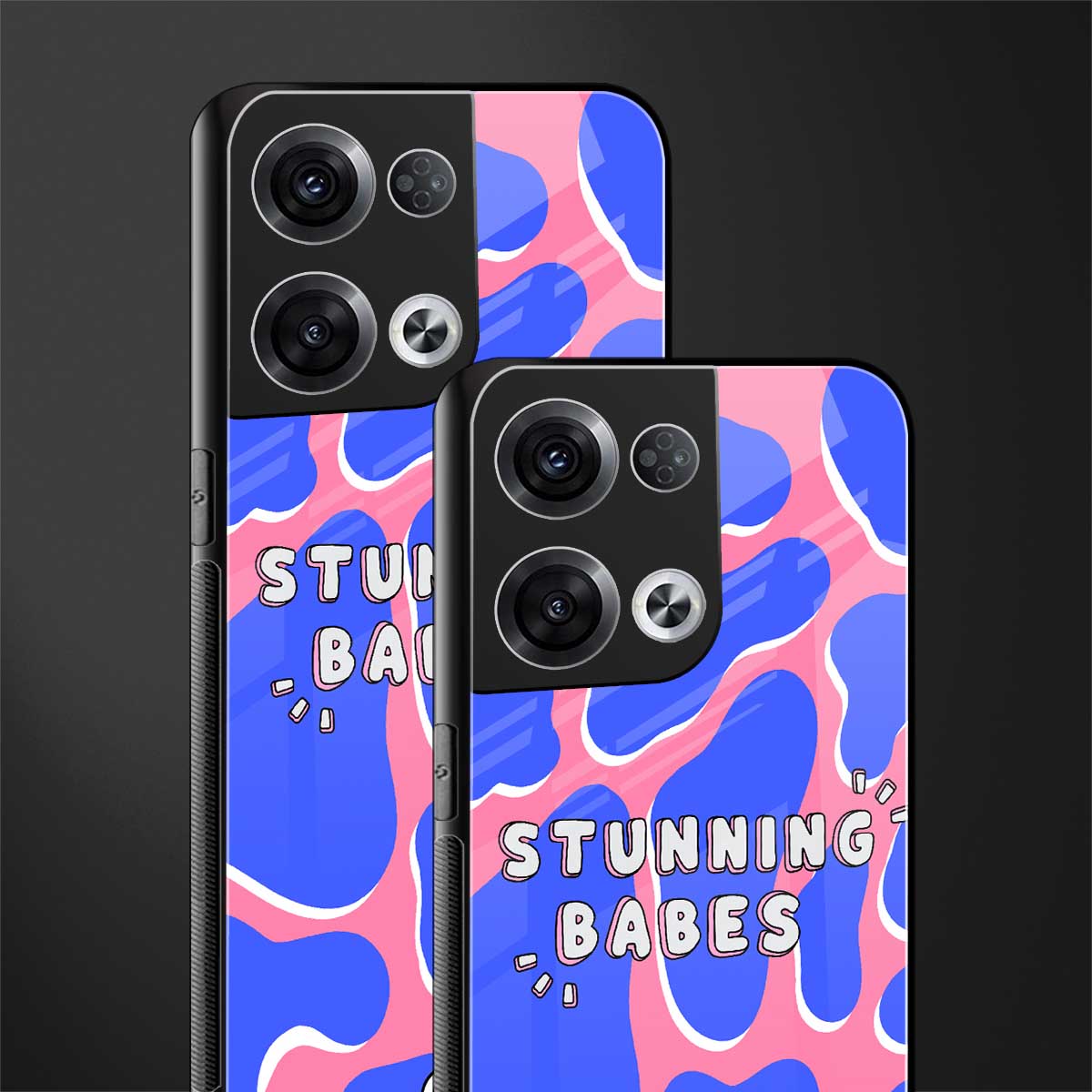 stunning babes back phone cover | glass case for oppo reno 8
