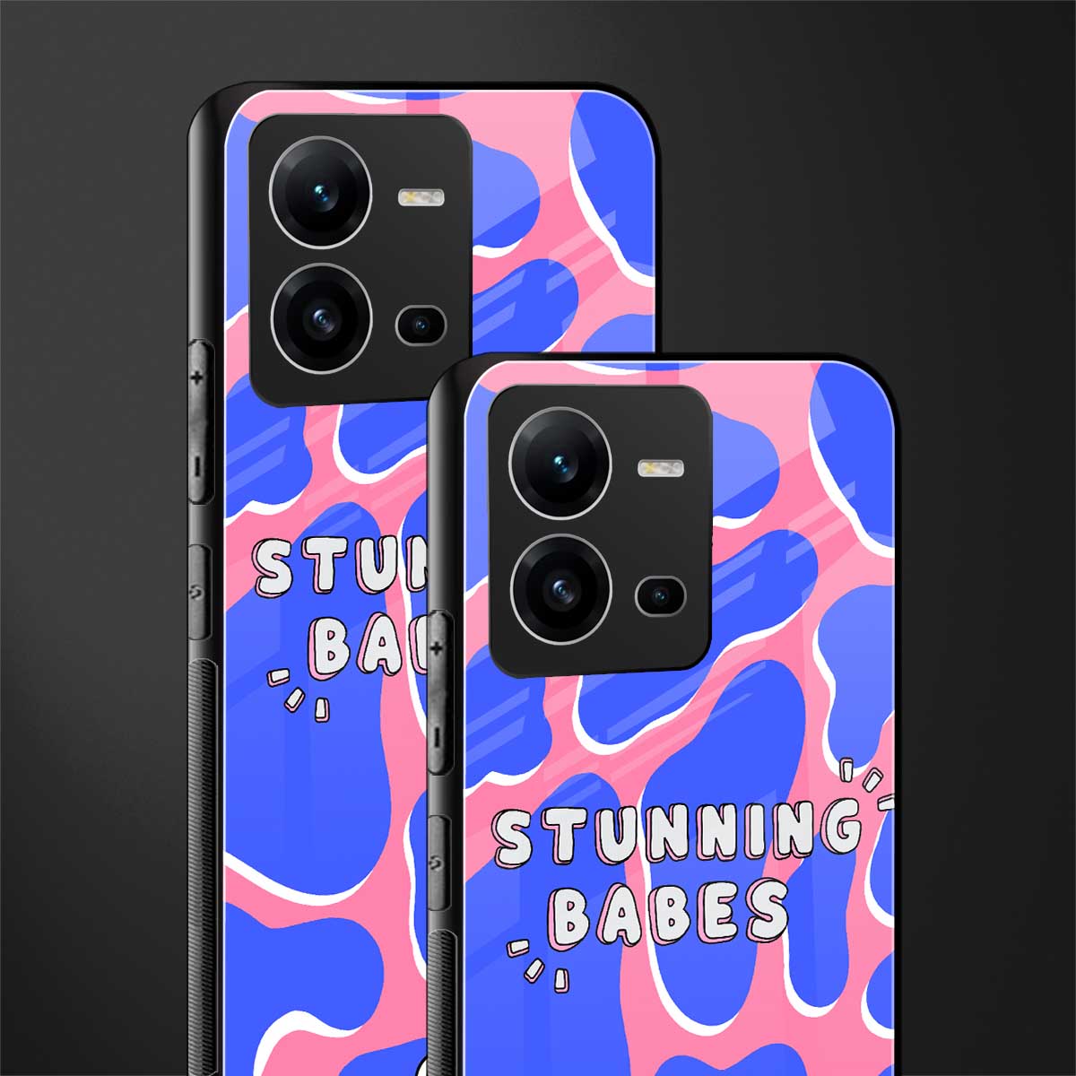 stunning babes back phone cover | glass case for vivo v25-5g