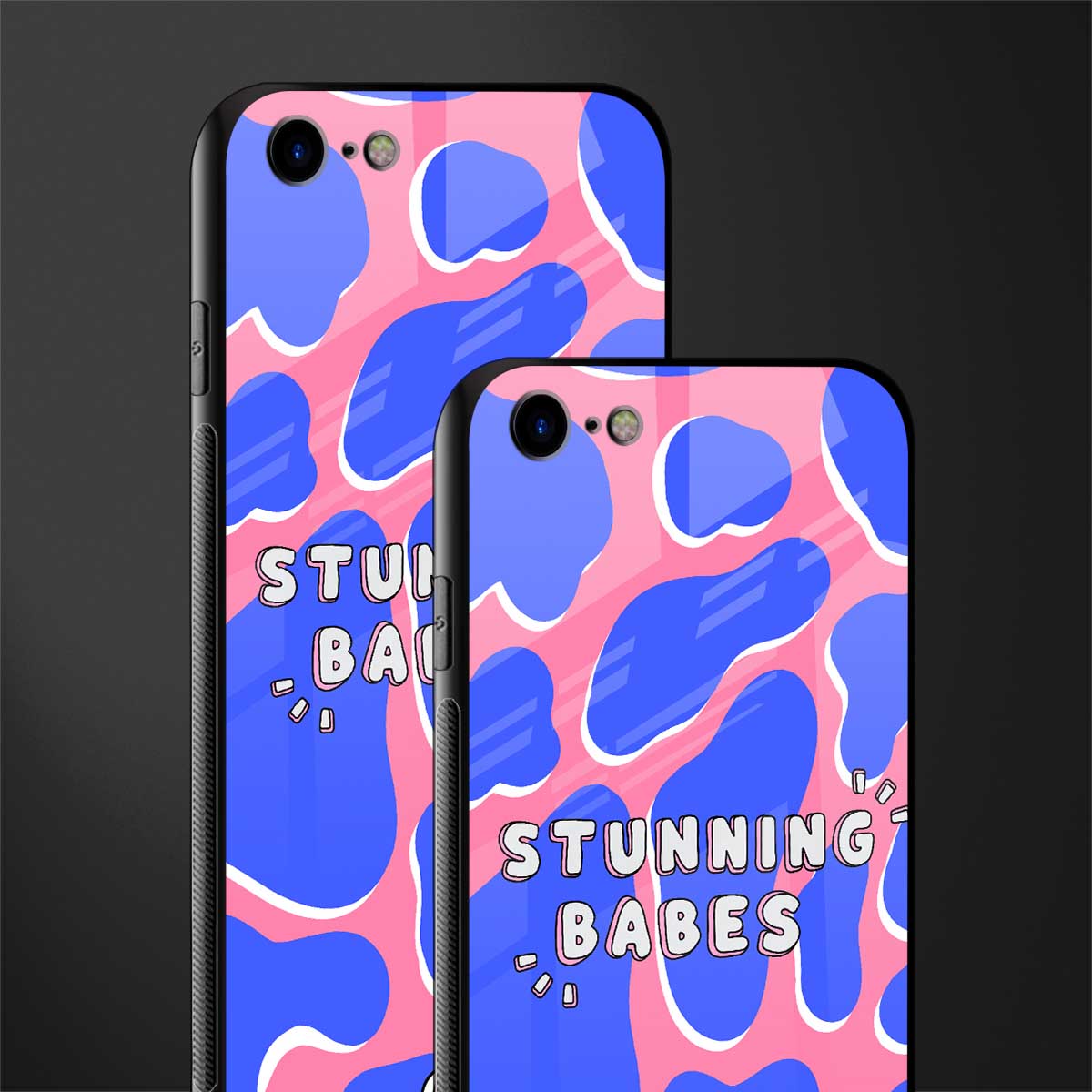 stunning babes glass case for iphone se 2020 image-2