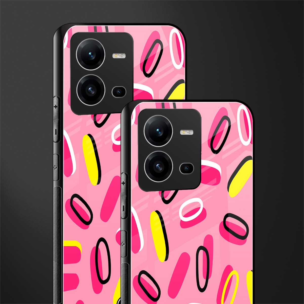 suger coating back phone cover | glass case for vivo v25-5g