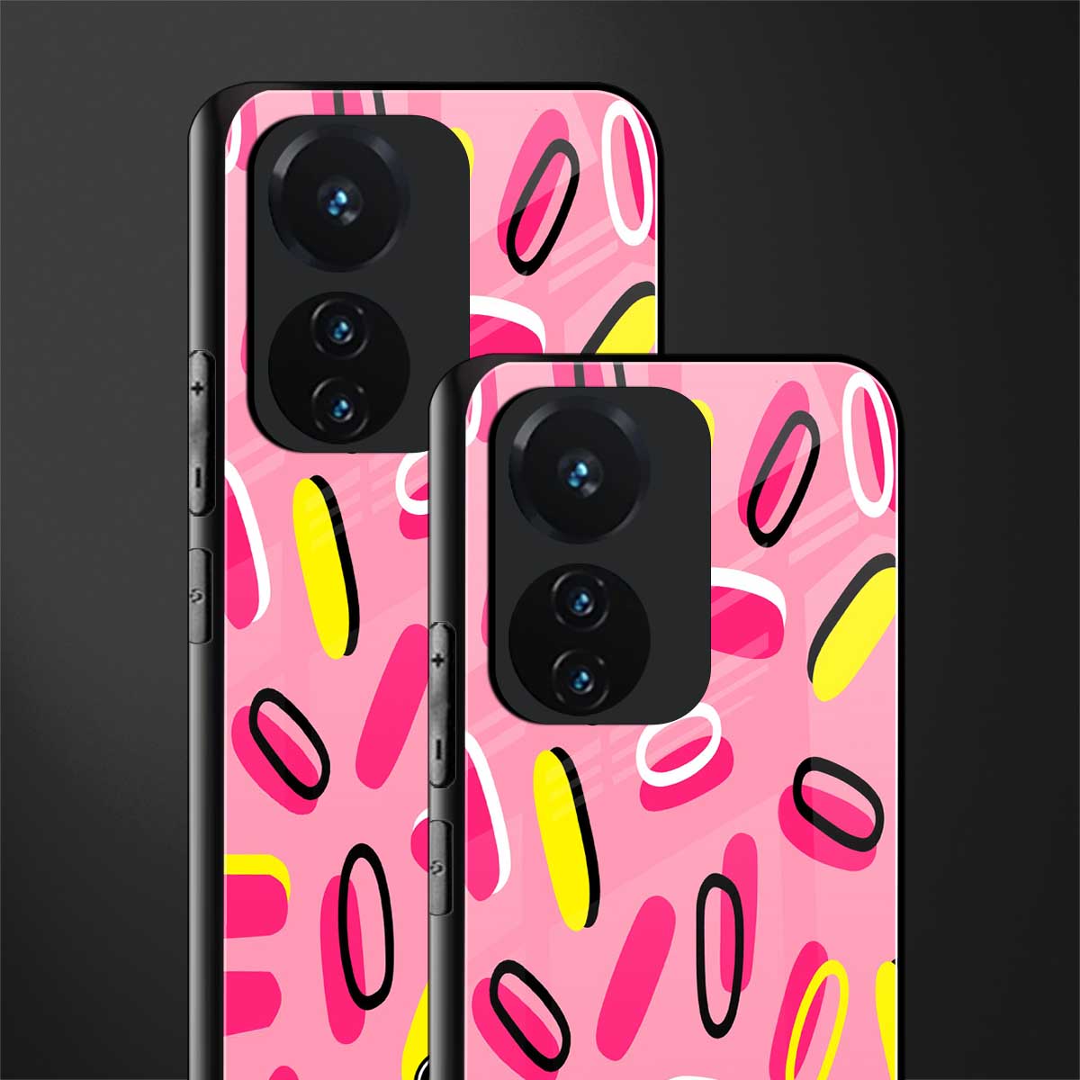suger coating back phone cover | glass case for vivo t1 44w 4g