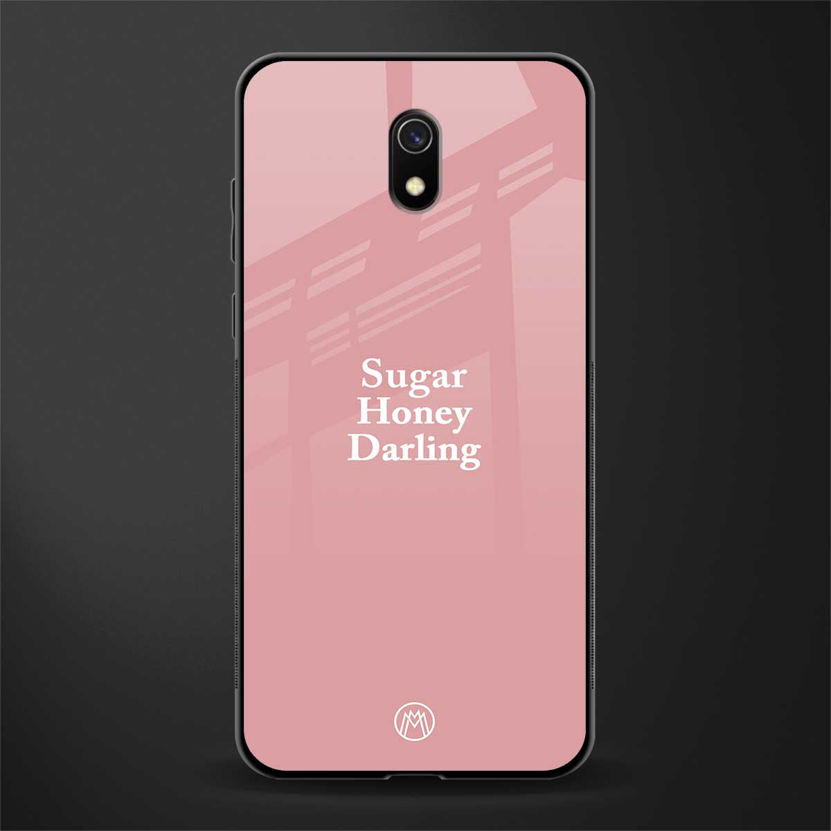 suger honey darling glass case for redmi 8a image