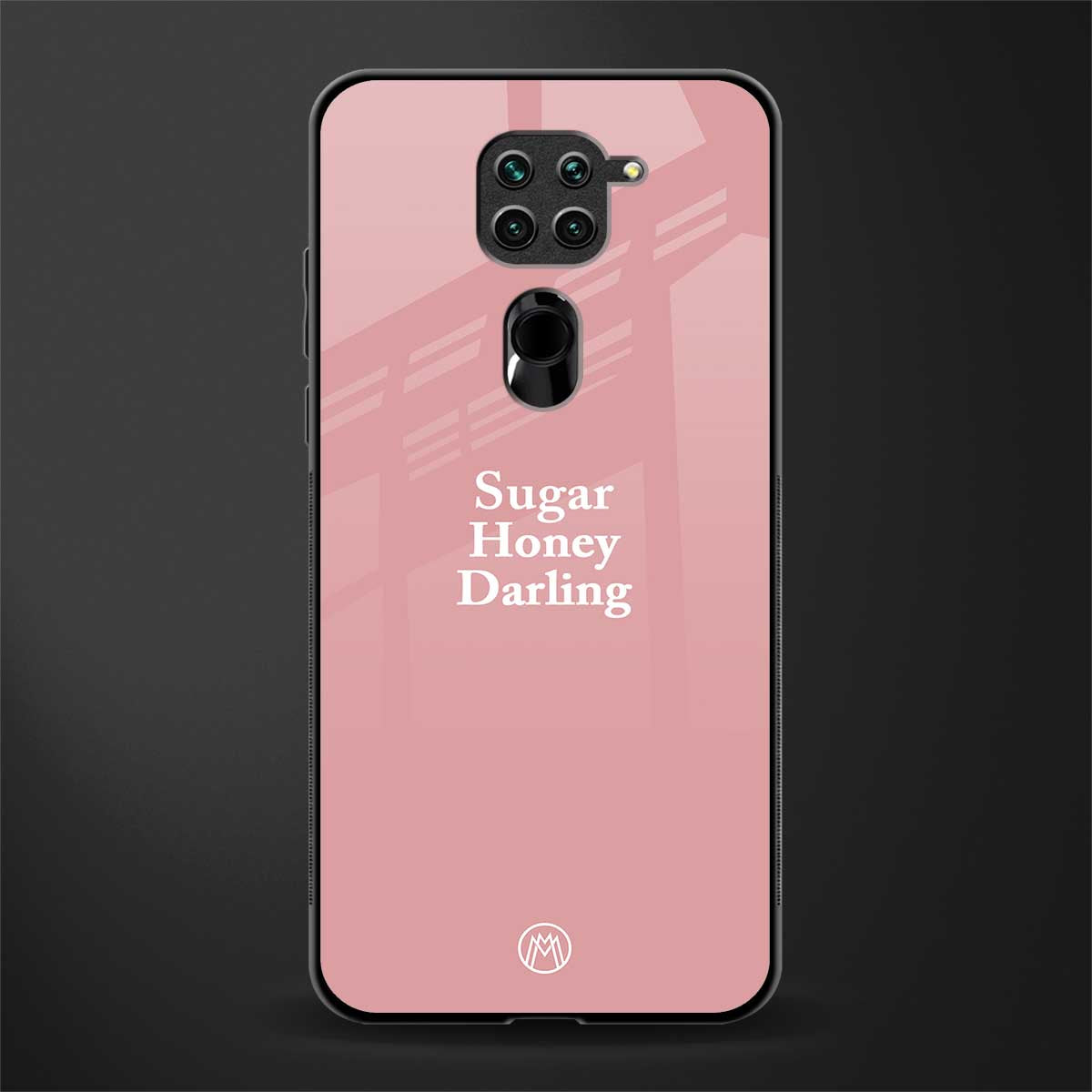 suger honey darling glass case for redmi note 9 image