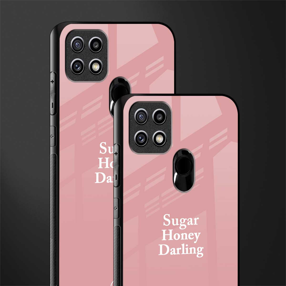 suger honey darling glass case for oppo a15s image-2