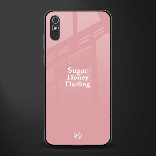 suger honey darling glass case for redmi 9a image