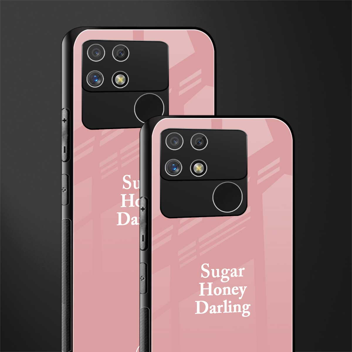 suger honey darling back phone cover | glass case for realme narzo 50a